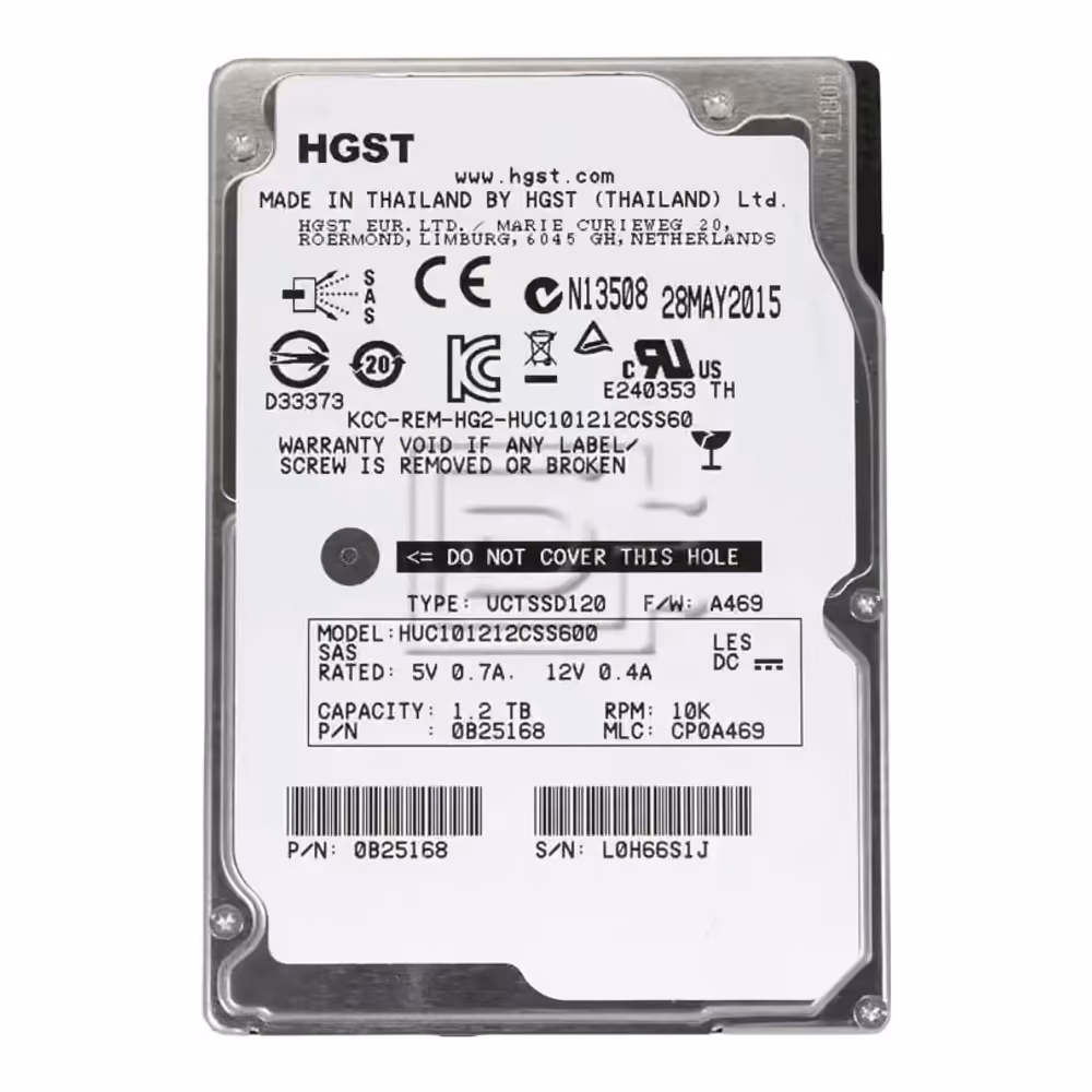 HGST 1.2 TB SAS 2.5" HDD